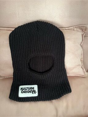 Kulture Original 2-in-1 Black Ski Mask Beanie Balaclava